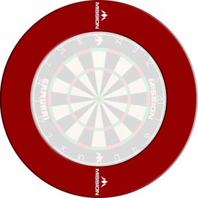 Misaladejuegos Dartboard Surrounds Logo Mission Darts Rojo SU052 - Imagen 3