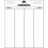 Misaladejuegos Pizarra Mission Darts Whiteboard 501 Blanca MB02