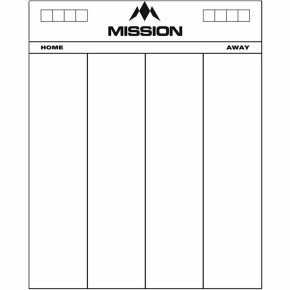 Misaladejuegos Pizarra Mission Darts Whiteboard 501 Blanca MB02