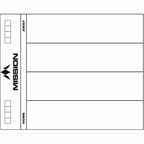 Misaladejuegos Pizarra Mission Darts Whiteboard 501 Blanca MB02 - Imagen 3