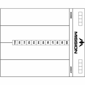 Misaladejuegos Pizarra Mission Darts Whiteboard Cricket Blanca MB07 - Imagen 2