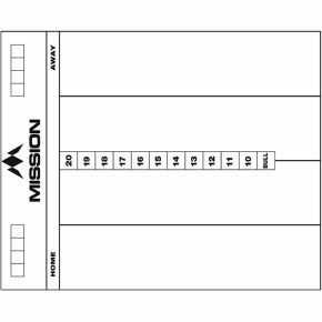 Misaladejuegos Pizarra Mission Darts Whiteboard Cricket Blanca MB07 - Imagen 3