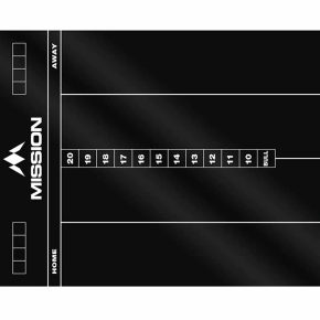 Misaladejuegos Pizarra Mission Darts Whiteboard Cricket Negro MB06 - Imagen 2