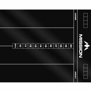 Misaladejuegos Pizarra Mission Darts Whiteboard Cricket Negro MB06 - Imagen 3