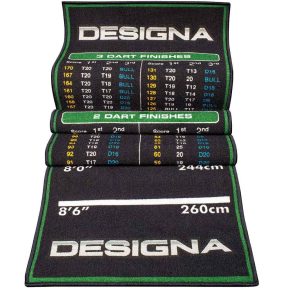 Misaladejuegos Protector Suelo Designa Checkouts Verde 290cmx80cm MAT30