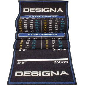 Misaladejuegos Protector Suelo Designa Checkouts Azul 290cmx80cm MAT38