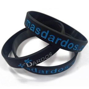 Misaladejuegos Pulsera Masdardos Silicona Negra P-MDN