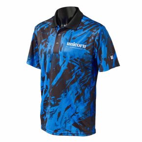 Misaladejuegos Polo Unicorn Darts Pro-Tech Camo Blue XXL 808BLXXL - Imagen 3