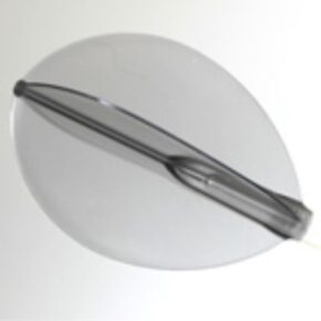 Misaladejuegos Plumas Fit Flight AIR Oval Negra Transparente - Imagen 3