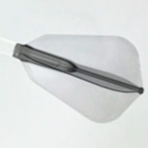 Misaladejuegos Plumas Fit Flight AIR Fantail Negra Transparente F-Shape - Imagen 2
