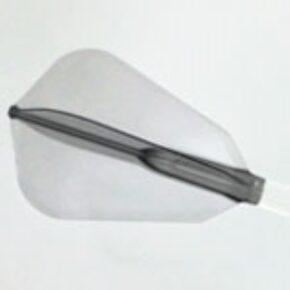 Misaladejuegos Plumas Fit Flight AIR Fantail Negra Transparente F-Shape - Imagen 3