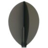 Misaladejuegos Plumas Fit Flight 6 unid. Oval Negra Transparente