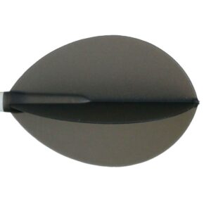 Misaladejuegos Plumas Fit Flight 6 unid. Oval Negra Transparente - Imagen 2