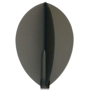 Misaladejuegos Plumas Fit Flight 6 unid. Oval Negra Transparente
