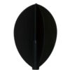 Misaladejuegos Plumas Fit Flight 6 unid. Oval Negra