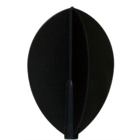 Misaladejuegos Plumas Fit Flight 6 unid. Oval Negra