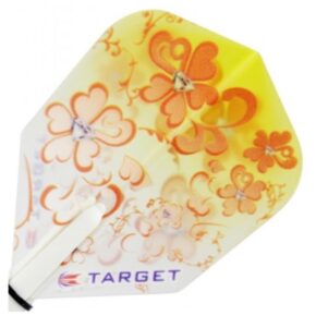 Misaladejuegos Plumas Target Darts Pro 100 Kitten Vision NO6 Flores Fondo Amarillo  117460