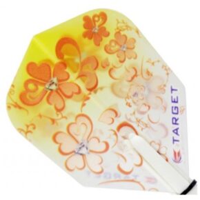 Misaladejuegos Plumas Target Darts Pro 100 Kitten Vision NO6 Flores Fondo Amarillo  117460 - Imagen 3