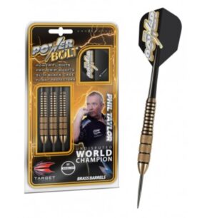 Misaladejuegos Dardos Target Darts Punta Metal  Power Bolt Phil Taylor 22g Laton 200280 - Imagen 2