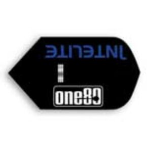 Misaladejuegos Pluma para Dardos One80 Tamaño Slim Negro. 8009 - Imagen 2