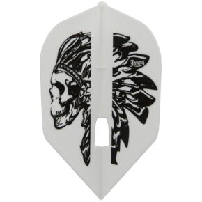 Misaladejuegos Plumas para Dardos Champagne L-Style Shape Jonny v.1 Blanco/Negro