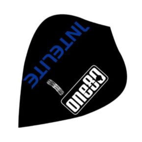 Misaladejuegos Pluma para Dardos One80 Tamaño Kite  Negro 8005