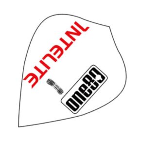 Misaladejuegos Pluma para Dardos One80 Tamaño Kite  Blanco 8006