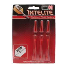 Misaladejuegos Cañas para Dardos One80 Intelite Roja   Larga. 2143-Medium - Imagen 2