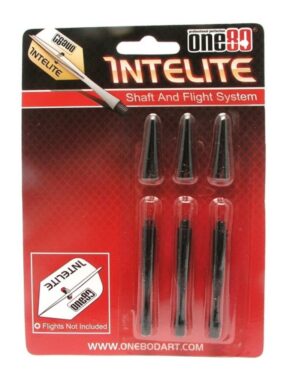 Misaladejuegos Cañas para Dardos One80 Intelite  Negras Larga 2141-Medium - Imagen 2