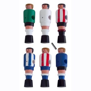 Misaladejuegos Jugador madera para barra 14mm Futbolin Legno  Portero Verde 23305