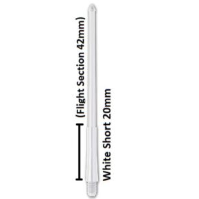 Misaladejuegos Cañas Stealth Winmau Short Blanca 62mm 7950.102 - Imagen 3