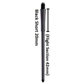 Misaladejuegos Cañas Stealth Winmau Short Negra 62mm 7950.101 - Imagen 2