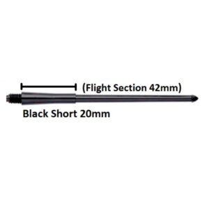 Misaladejuegos Cañas Stealth Winmau Short Negra 62mm 7950.101