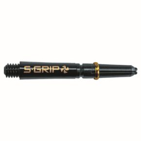 Misaladejuegos Cañas Harrows Supergrip Spin Short Negras Gold 35mm - Imagen 2