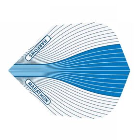Misaladejuegos Plumas Harrows Marathon Estandar Azul Blanca 1526 - Imagen 2