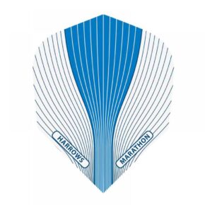 Misaladejuegos Plumas Harrows Marathon Estandar Azul Blanca 1526