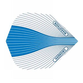 Misaladejuegos Plumas Harrows Marathon Estandar Azul Blanca 1526 - Imagen 3