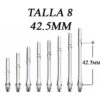 Misaladejuegos Cañas Fit Shaft Gear Slim Fija BlancaTalla 8 - Imagen 2