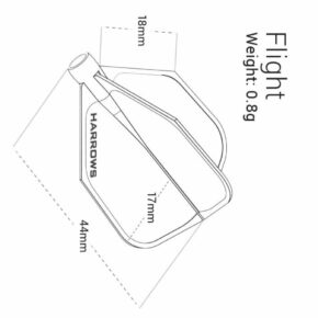 Misaladejuegos Plumas Harrows Clic Standard Aqua - Imagen 3