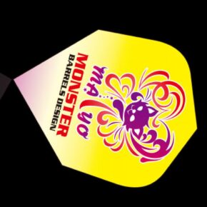 Misaladejuegos Plumas MONSTER DARTS FLIGHTS Standard Mayo Yellow Cat  MF-MY-001 - Imagen 2