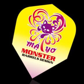 Misaladejuegos Plumas MONSTER DARTS FLIGHTS Standard Mayo Yellow Cat  MF-MY-001