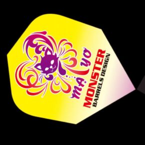 Misaladejuegos Plumas MONSTER DARTS FLIGHTS Standard Mayo Yellow Cat  MF-MY-001 - Imagen 3
