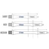 Misaladejuegos Cañas Harrows Clic Blanca Short (23mm) - Imagen 2