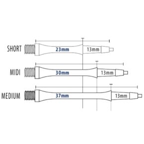 Misaladejuegos Cañas Harrows Clic Blanca Short (23mm) - Imagen 2