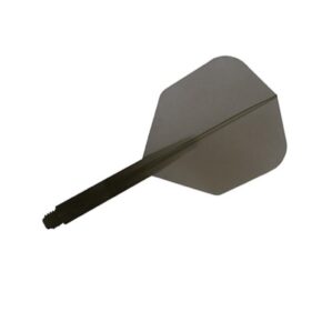 Misaladejuegos Plumas Condor Flights Negra Clear Shape Media 27.5mm 3 Uds.