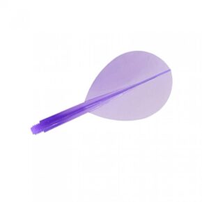Misaladejuegos Plumas Condor Flights Morado Pear Corta 21.5mm 3 Uds.