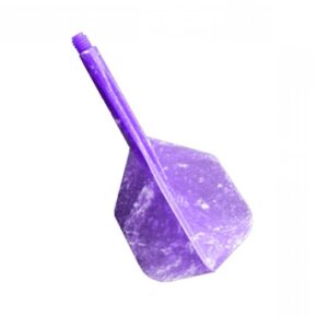 Misaladejuegos Plumas Condor Flights Morado Marble Shape Corta 21.5mm 3 Uds. - Imagen 2