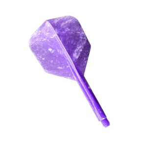 Misaladejuegos Plumas Condor Flights Morado Marble Shape Corta 21.5mm 3 Uds. - Imagen 3