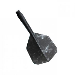 Misaladejuegos Plumas Condor Flights Negra Marble Shape Corta 21.5mm 3 Uds. - Imagen 2