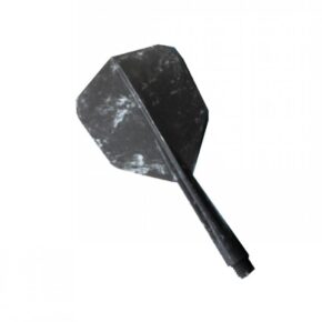 Misaladejuegos Plumas Condor Flights Negra Marble Shape Corta 21.5mm 3 Uds. - Imagen 3